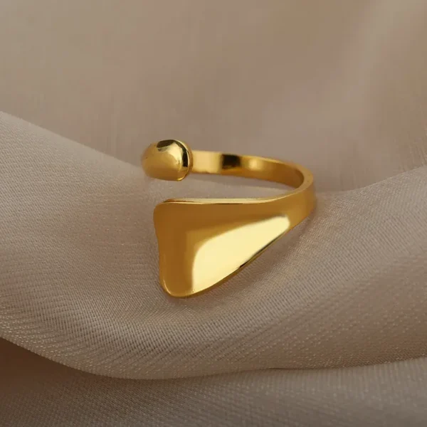 anillo pala dorado