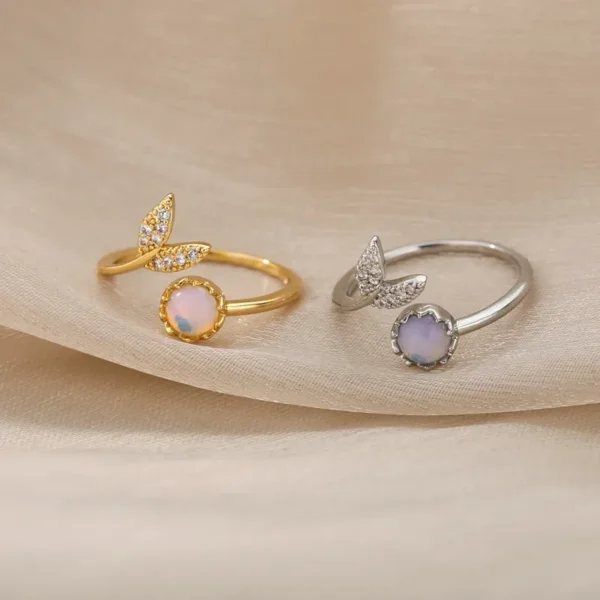 Anillo Sirena Plateado Joyeria Loeva