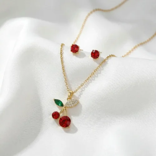 arete collar cereza zirconias pack