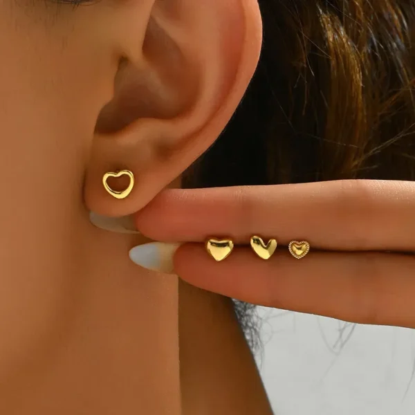 arete pack mini corazones