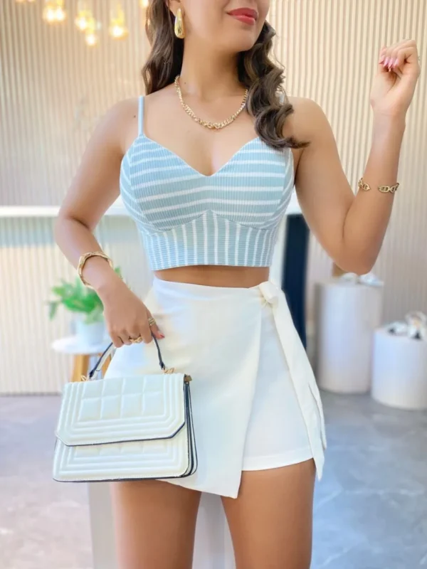 blusa amparo rayas menta
