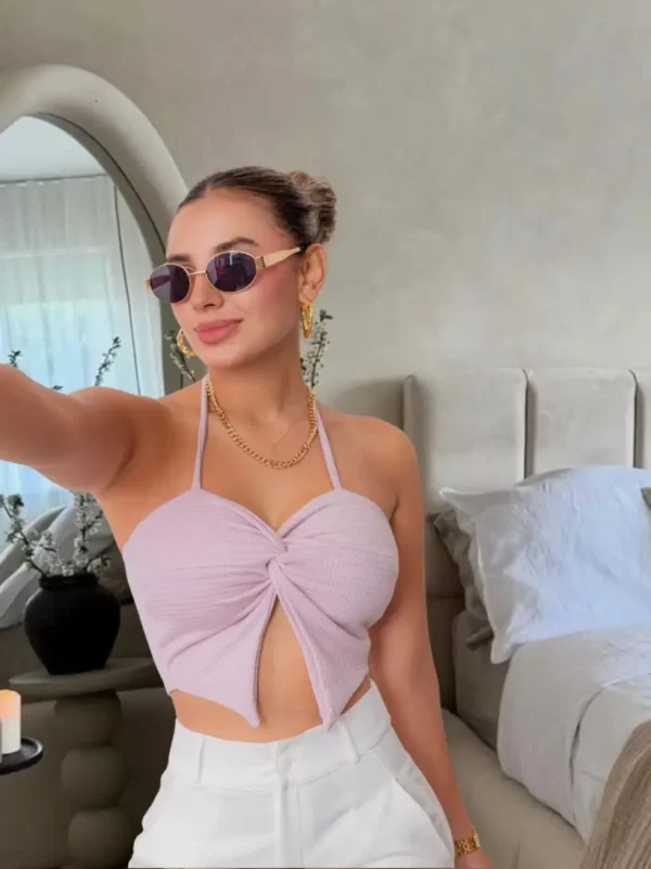 blusa verano rosa