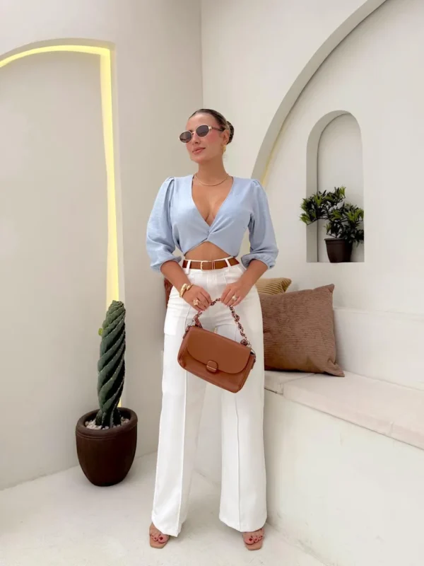blusa ailen celeste