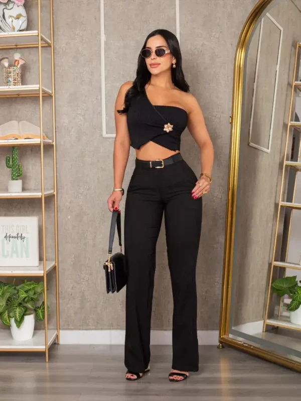 pantalon cami negro