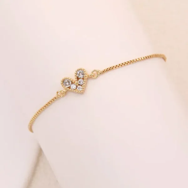 pulsera corazon blanco