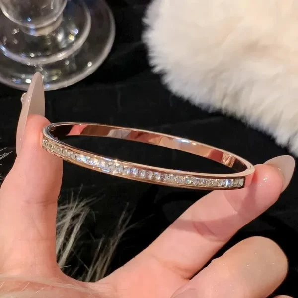 pulsera oro rosa 1 linea