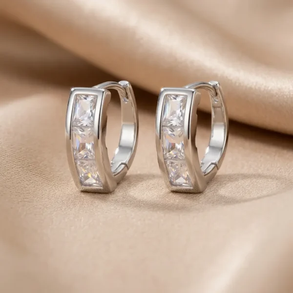 Aretes Luxury Plateado