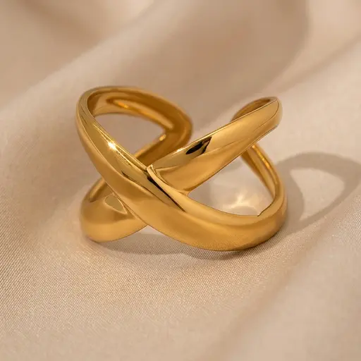 Anillo Ajustable Lena Dorado