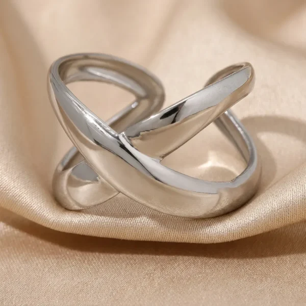 Anillo Ajustable Lena Plateado