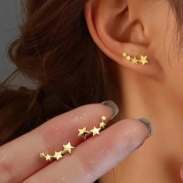 Aretes Starry Dorado